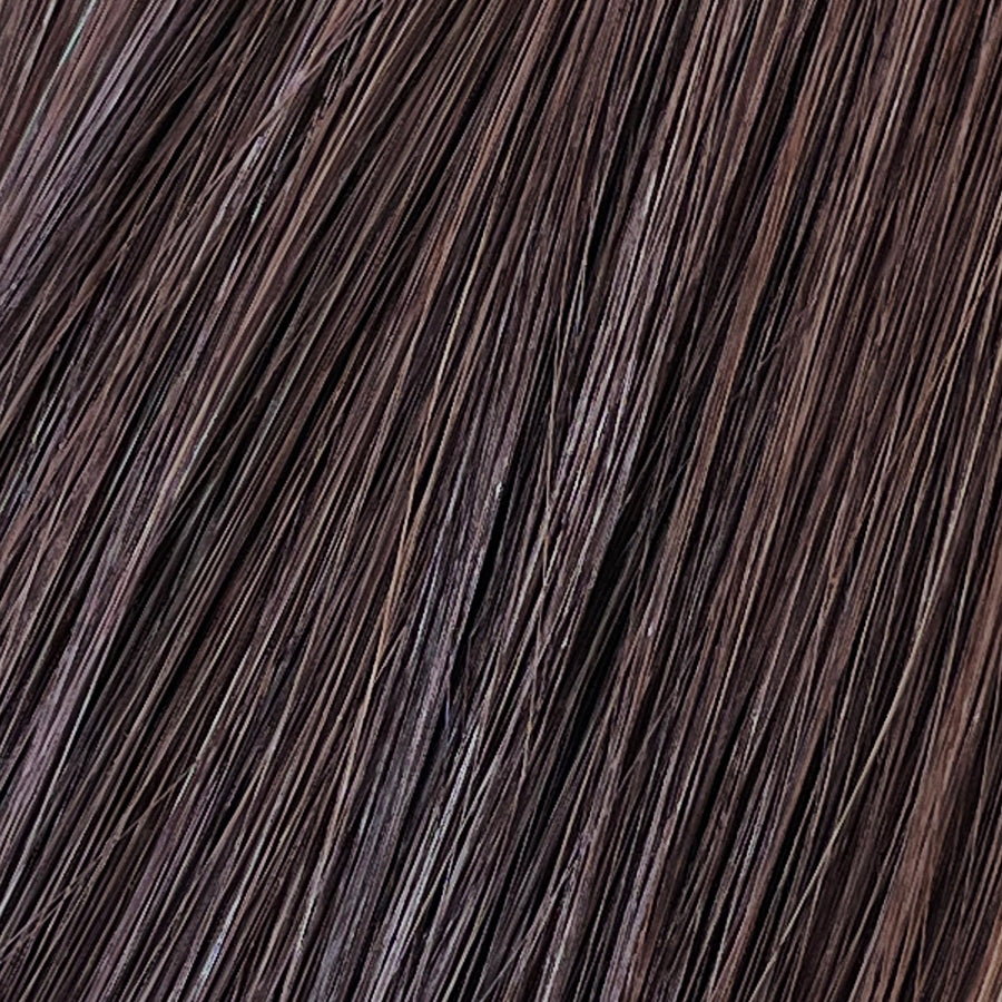 Shade is our dark brown with cool and warm undertones. Stylist lingo: Natural level 5 The Harloc Ponytail Extension is our clip-in ponytail that is made from ethically sourced, Remy Slavic hair. It is a quick way to instantly add length and volume to your ponytail and it comes in two lengths, 18-20” and 20-24”. It comes with a velcro base and clip to secure the ponytail. Available in 10 of our beautiful shades.