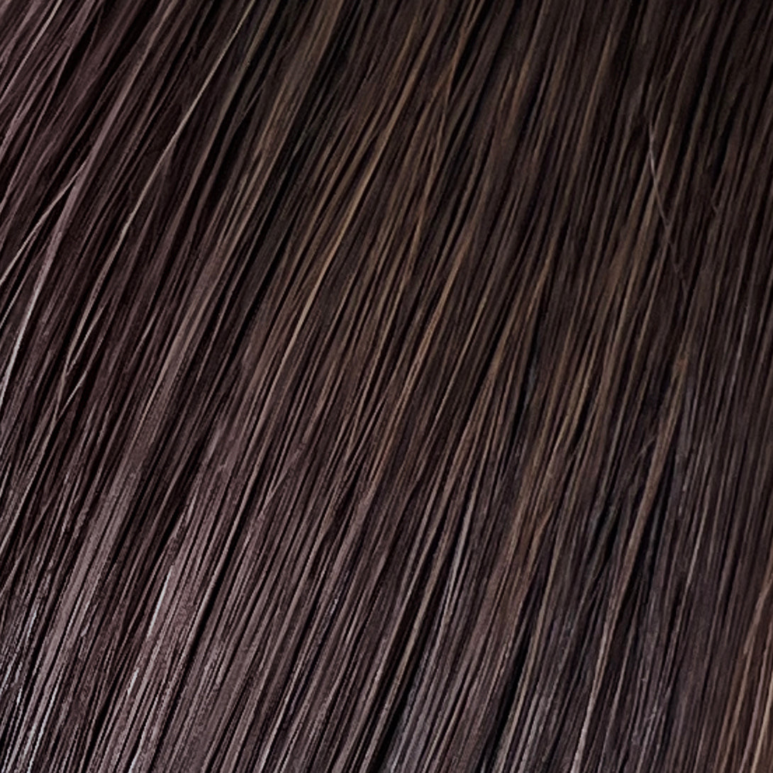 Nightfall is our darkest brown with cool undertones.  Stylist lingo: Natural level 3/4 Hidden Harloc Clip-In Extensions are made from ethically sourced, Remy Slavic hair. They come with 5 seamless silicone wefts to ensure an undetectable result that is comfortable to wear. Whether you are looking to add volume or length, a stunning look for a special event, or just want to look and feel gorgeous. Available in 10 of our beautiful shades.